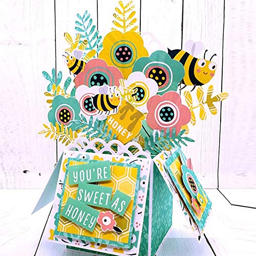 Honey Bee Honeycomb Bottle Stir Stick Metal Cutting Dies & Stamps Set for Card Making, Scrapbooking, DIY Album & Photo Decor - Perfect for Wedding Invitations, Greeting Cards & Craft Projects