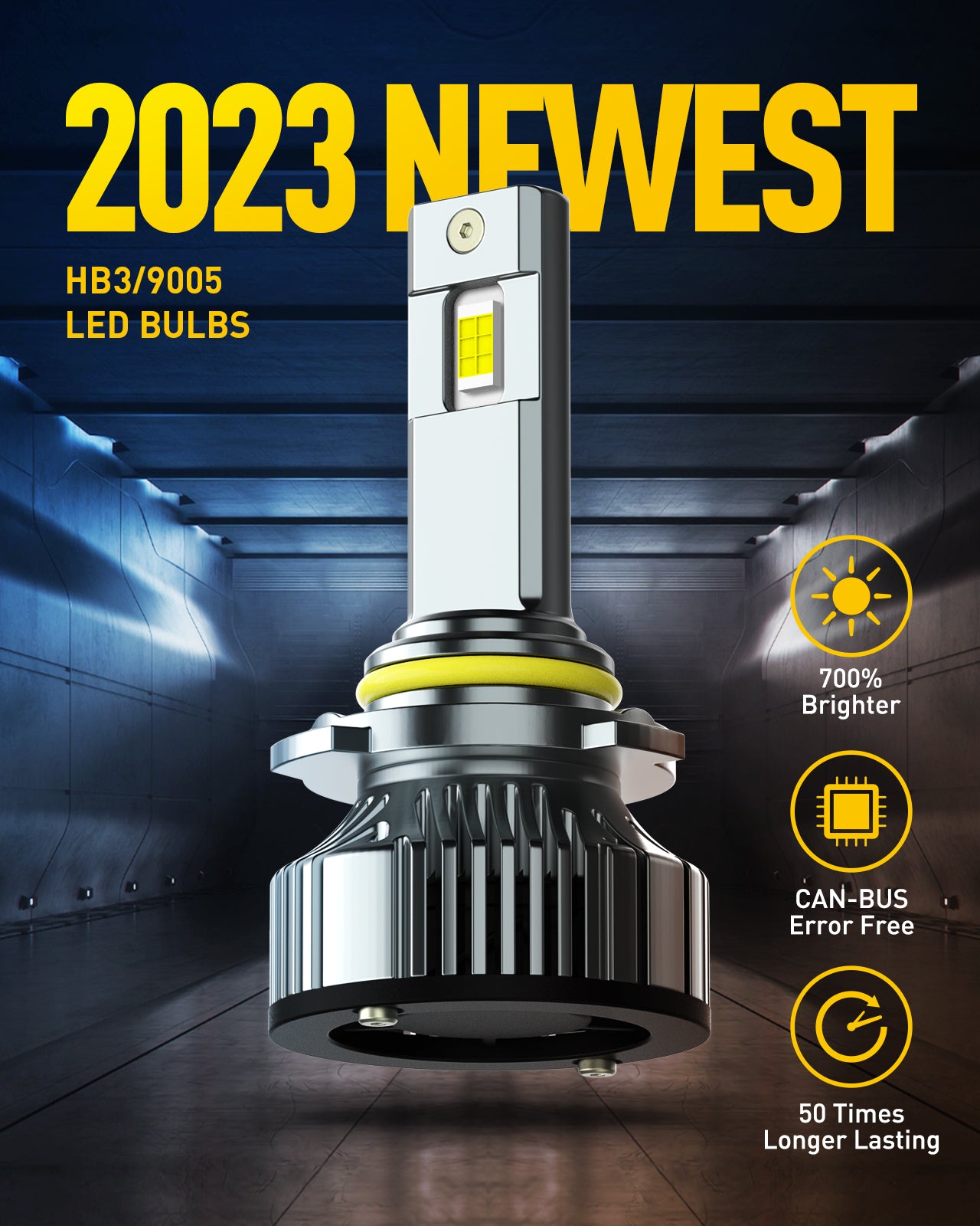 9005/HB3 H11/H9/H8 LED Headlight Bulbs Combo - Super Bright 24000 Lumens, 120W, 6500K Cool White - Plug & Play Conversion Kit - 700% Brighter Than Halogen - Perfect for Night Driving, Off-Roading & Foggy Conditions