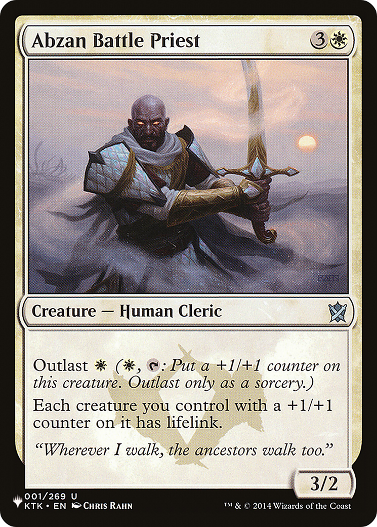 Abzan Battle Priest - MTG The List Card - Perfect for Commander & Modern Decks - Enhance Your Magic: The Gathering Gameplay