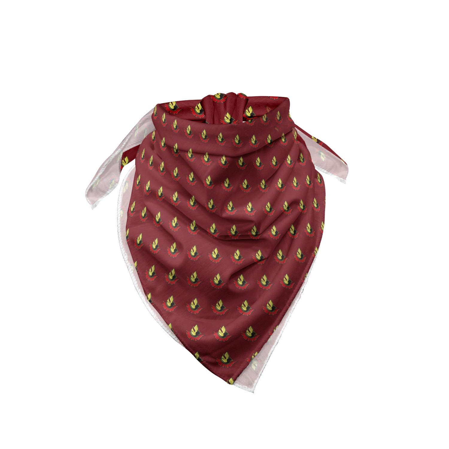 Lunarable Spartan Warrior Bandana Scarf - Ruby Vermilion Yellow Cotton Head Wrap for Men & Women - Perfect for Cosplay, Renaissance Fairs, and Historical Reenactments