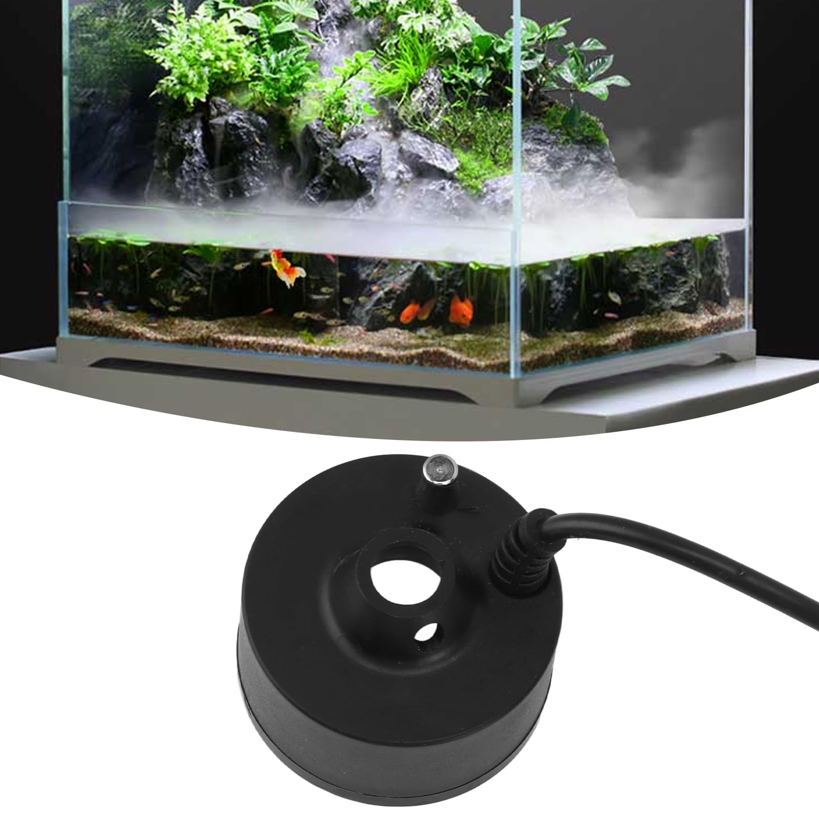 5V Waterproof Mini Mist Maker Fogger - Ultrasonic Humidifier for Water Fountains, Ponds & Home Decor | Perfect for Halloween, Christmas Holiday Decorations & Indoor Relaxation Spaces