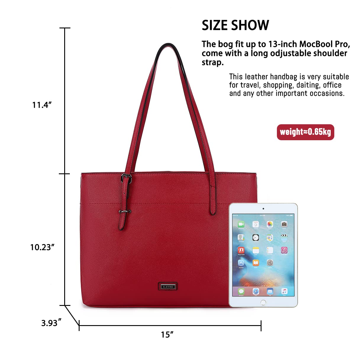 Stylish Women's Faux Leather Tote Bag - Large Capacity Shoulder Purse with Wallet Organizer | Perfect for Work, Travel & Everyday Use