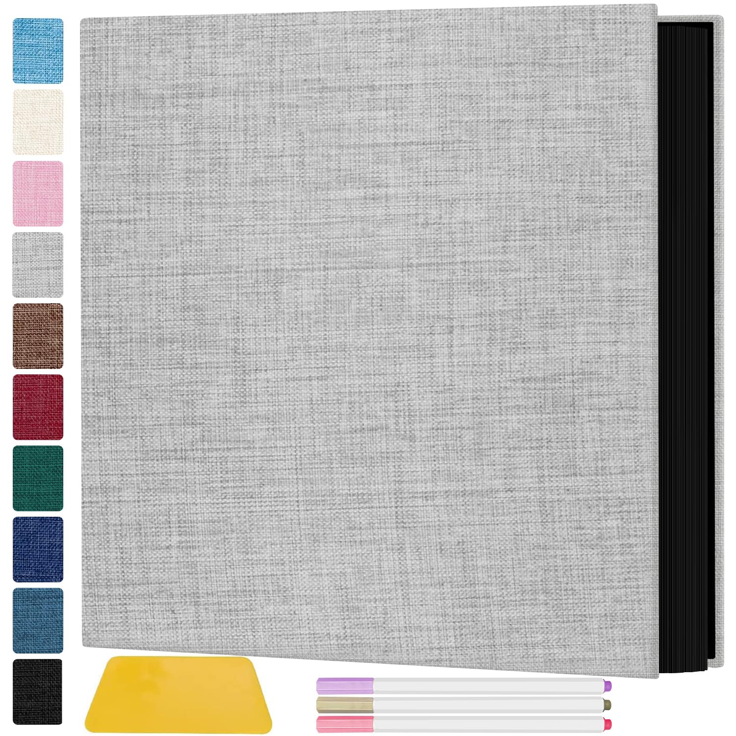 Self-Adhesive Photo Album with 60 Magnetic Sticky Pages - Holds 8x10, 5x7, 4x6, 6x8 & 3x5 Photos - Perfect for Family Memories, Wedding Albums & Baby Pictures - Great for Scrapbooking, Home Decor & Gift Giving