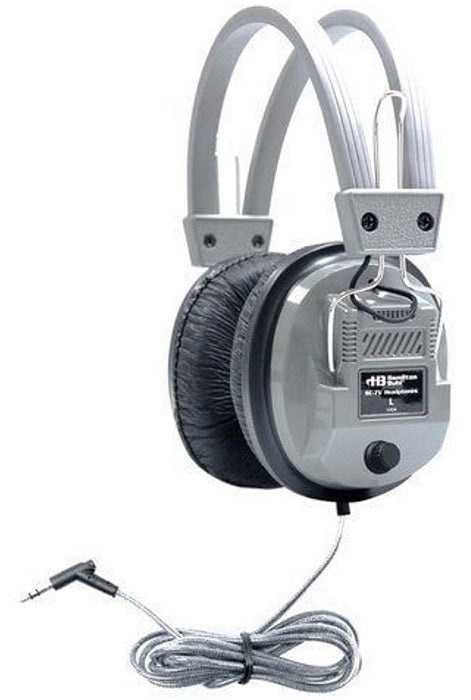 HamiltonBuhl SchoolMate Deluxe Stereo Headphones with 3.5mm Plug & Volume Control - Bulk Pack (6-Pack) - Perfect for Classroom, Online Learning & School Use