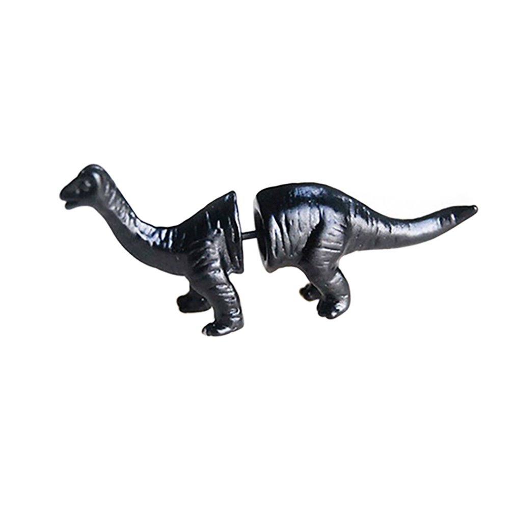 1Pc Punk Style 3D Dinosaur Stud Earrings for Women - Unique Novelty Jewelry Gift - Perfect for Gothic Fashion, Cosplay & Alternative Style Outfits