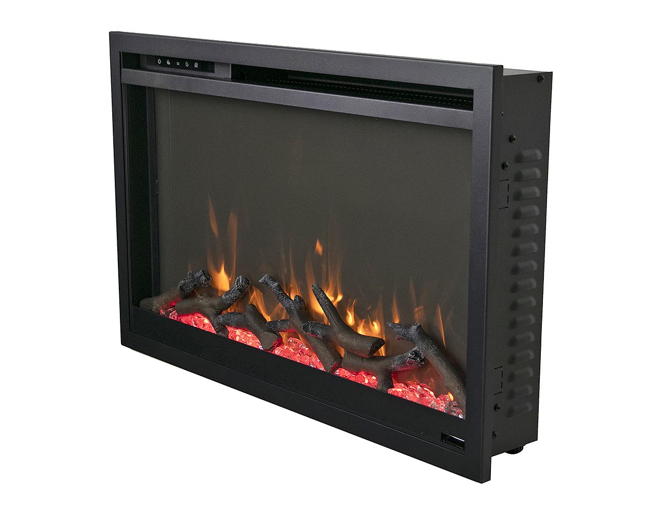 Amantii TRD XS 33 Smart Ultra Slim Electric Fireplace Insert - Perfect for Modern Living Rooms & Bedrooms