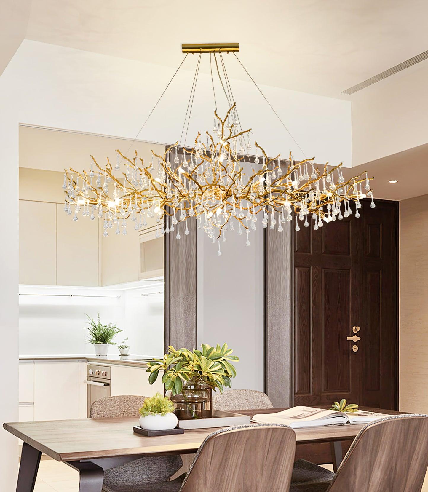 Elegant Bijou Chandelier - Crystal Ceiling Light Fixture for Dining Room, Bedroom & Living Room Decor | Perfect for Home, Wedding & Event Lighting