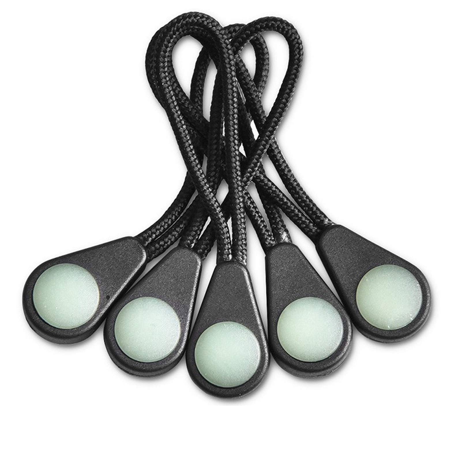 20-Pack Glow in The Dark Zipper Pulls - Luminous Zipper Heads Replacement for Backpacks, Jackets, Luggage & Handbags - Perfect for Night Use, Traveling, Hiking & Outdoor Adventures (Style 2)