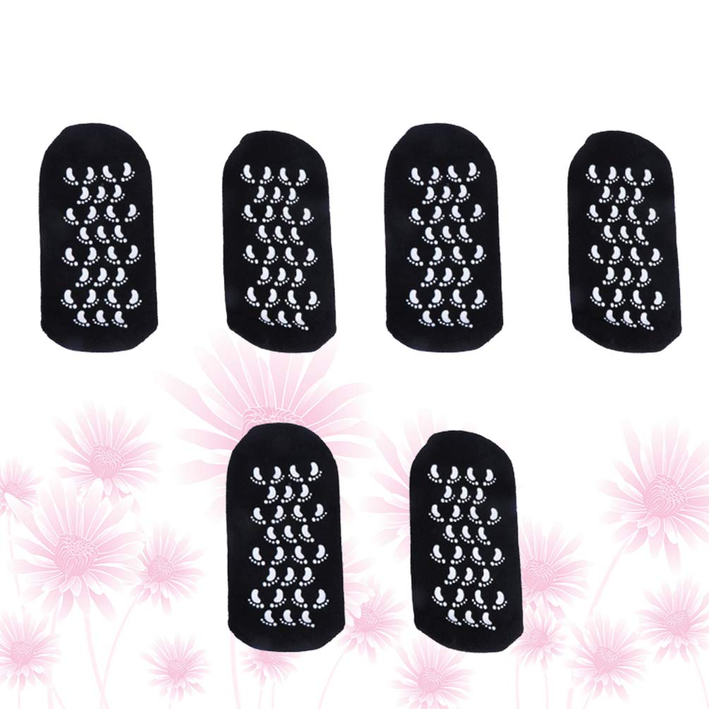Minkissy 3 Pairs Moisturizing Gel Socks for Dry Cracked Feet - Spa Treatment & Foot Care Socks with Hydrating Gel - Perfect for Nighttime Foot Therapy, Pedicures & Relaxation at Home