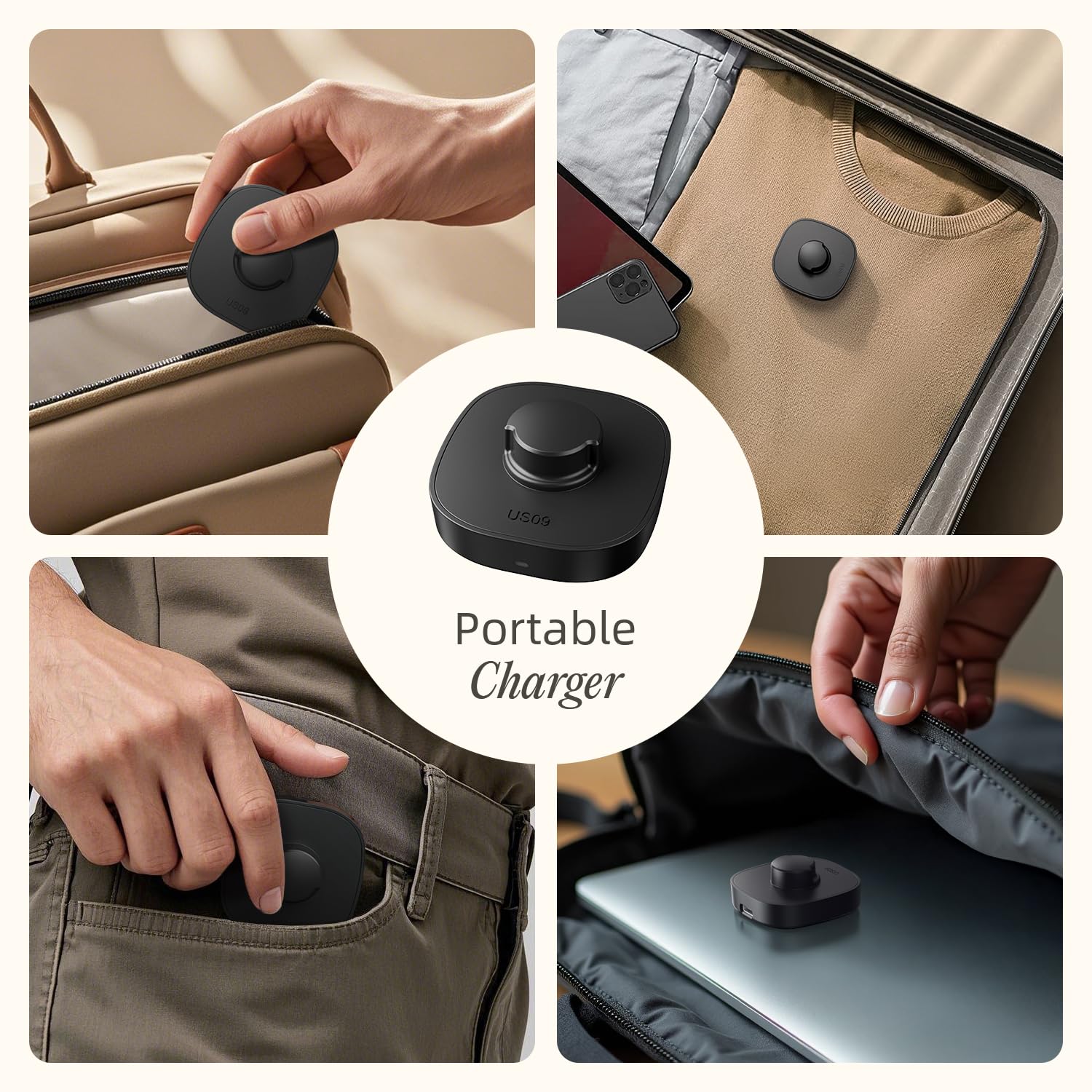 Smart Ring Charger Size 9 - Fast Wireless Charging Dock with USB-C Cable for Oura Ring Gen3 & Compatible Smart Rings (Black) | Perfect for Travel, Home & Office Use
