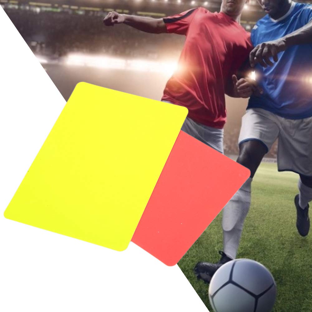 Premium Red & Yellow Referee Cards Set - Durable & Portable Soccer Referee Tools for Football Games, Training, and Match Officiating