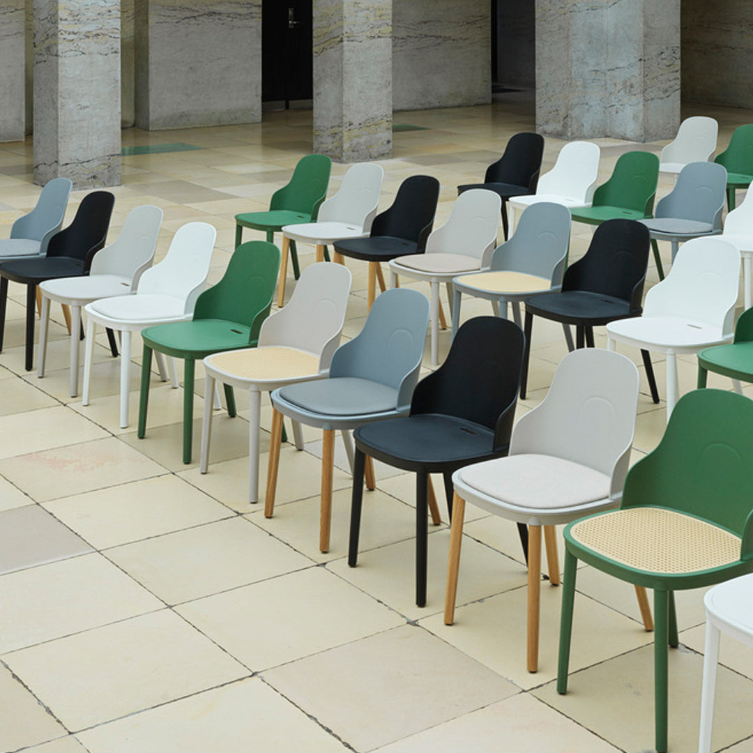 Allez Dining Chair - Upholstered Seat for Kitchen, Dining Room & Office - Comfortable Modern Chair for Home & Restaurant Use