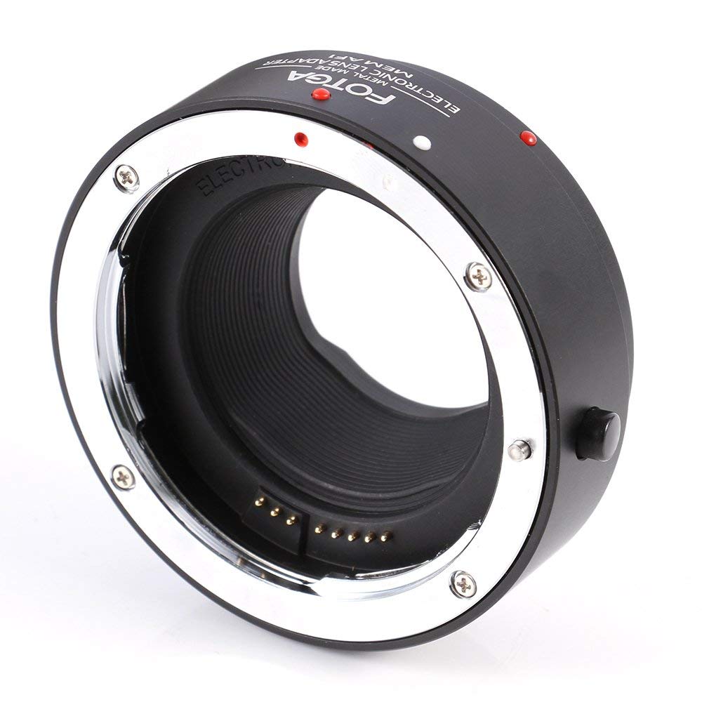 Fotga Electronic Auto Focus Lens Adapter Ring - EOS EF to EOS M Mount (M3/M5/M6/M10/M50/M100) with 1/4