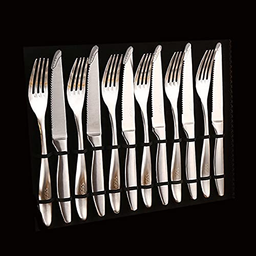 Premium Stainless Steel Dinner Forks Set of 6 - 8.3 Inch Matte Silverware for Restaurants, Home & Parties - Dishwasher Safe Cutlery for Fine Dining, Wedding & Everyday Use