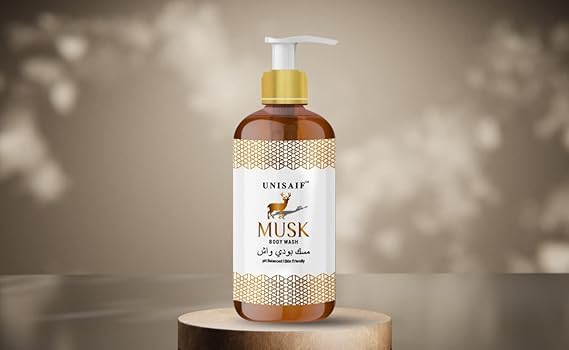Premium Musk Scented Body Wash for Men - Hydrating & Refreshing Shower Gel for Daily Use - Ideal for Gym, Workout & Post-Sports Cleansing