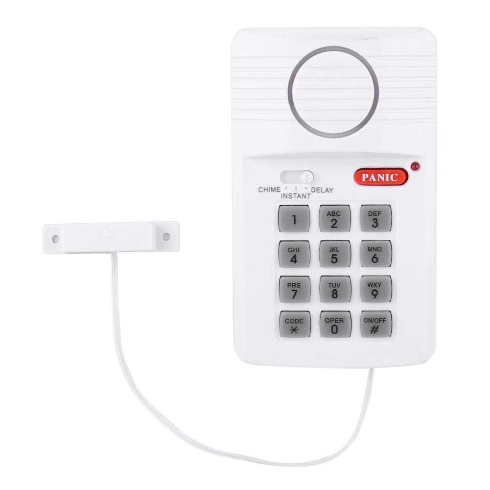 Wireless Home Security Alarm System with Keypad & Panic Button - No Wiring Required, Rustproof for Doors, Sheds & Home Offices | Ideal for Home Protection & Small Business Security
