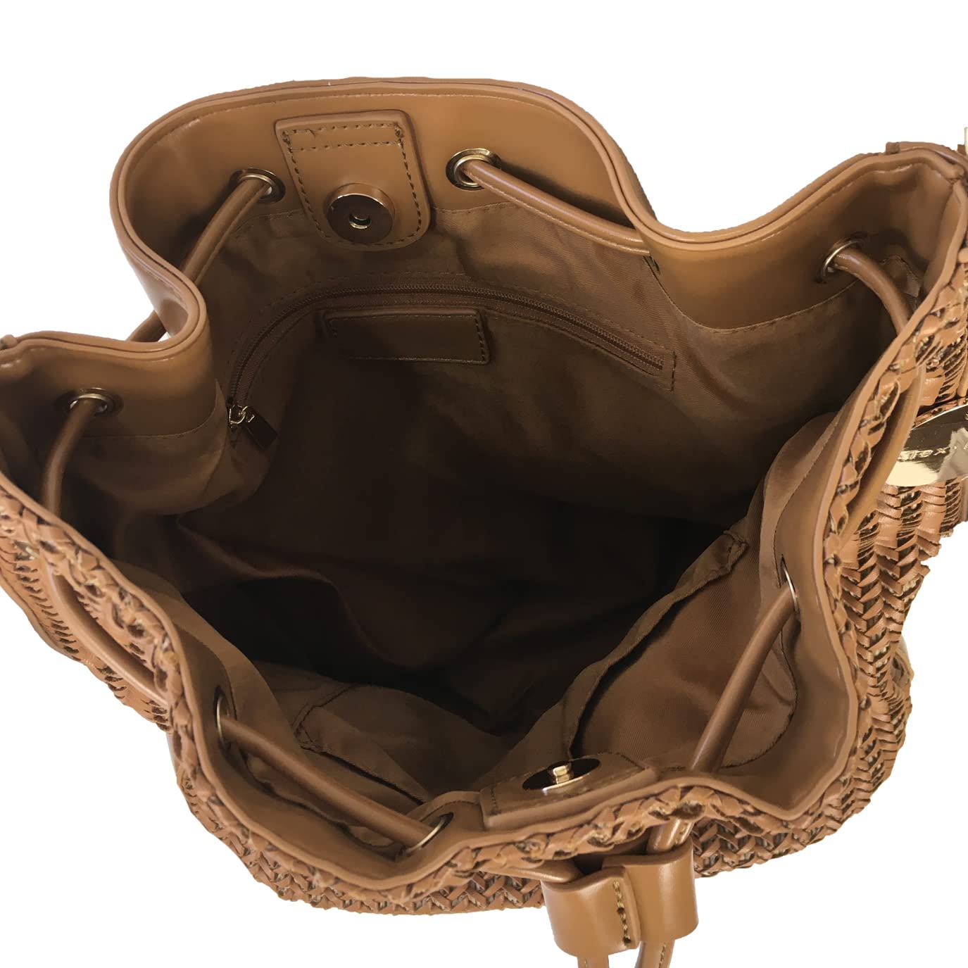 Alex Max Haper Vegan Leather Crossbody Bucket Bag - Stylish Woven Drawstring Shoulder Bag for Women, Perfect for Daily Use, Travel & Shopping