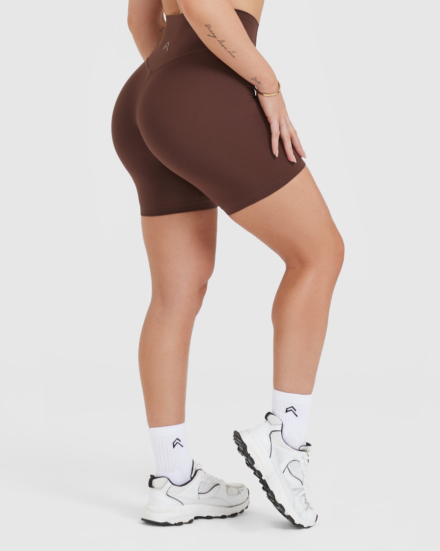 Timeless High Waisted Shorts for Women - 6 Inch Inseam, Comfortable Stretch Denim in Espresso Brown | Perfect for Summer Outfits, Casual Wear & Beach Vacations