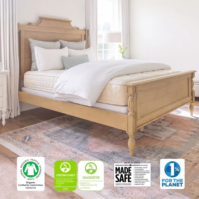Organic Luxury Mattress by CHORUS - Premium Eco-Friendly Bed for Better Sleep - Perfect for Master Bedrooms, Guest Rooms & Eco-Conscious Homes