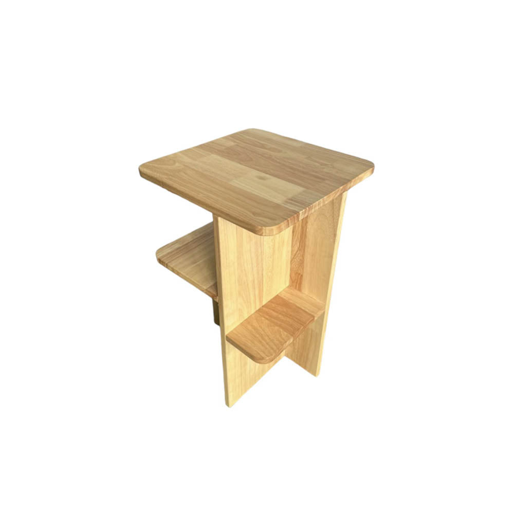 Modern Wooden Bedside Table - Nightstand with Drawer & Shelf for Bedroom, Living Room, or Office - Compact & Stylish Home Furniture