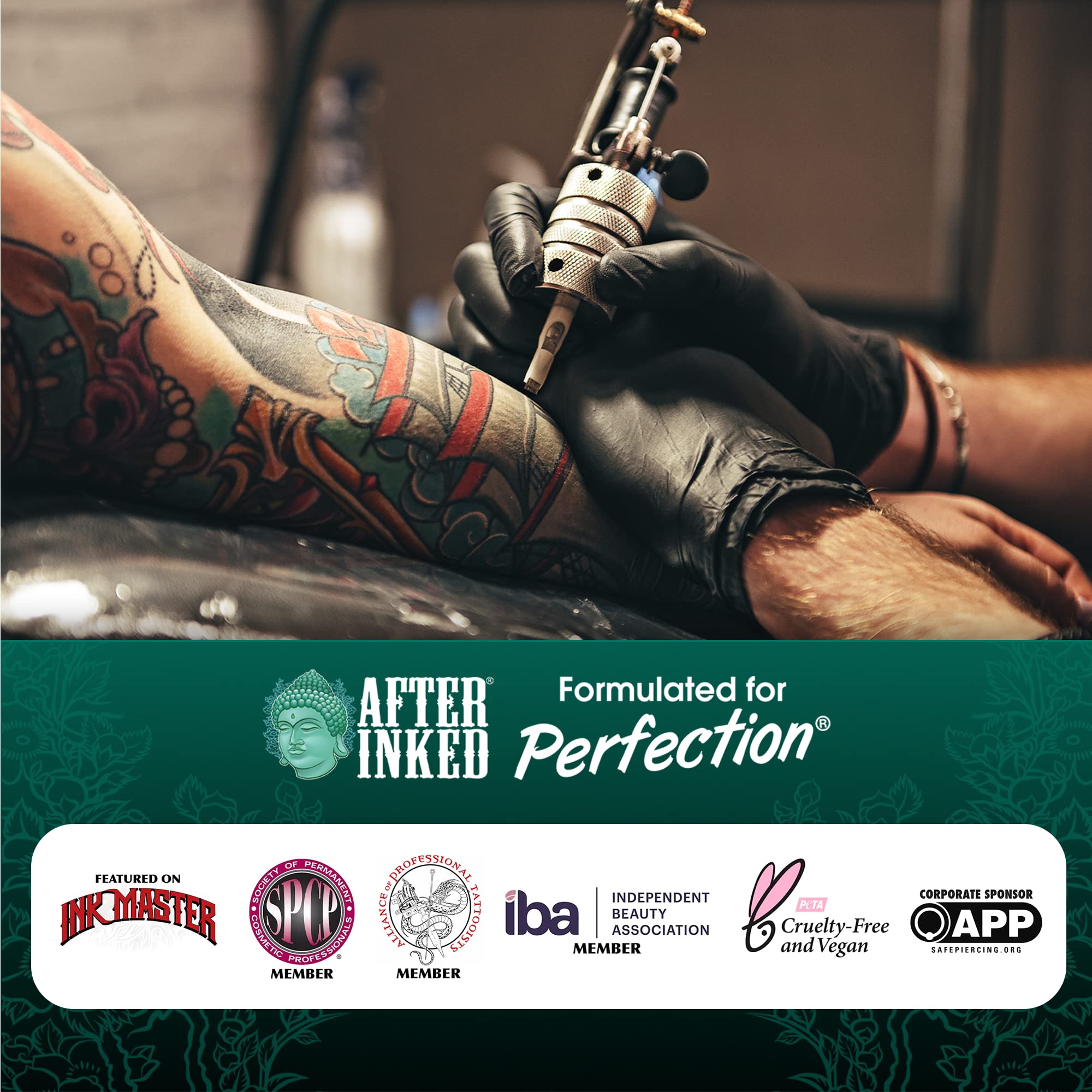 After Inked Tattoo Aftercare Lotion - Moisturizing Balm with Grape Seed Oil, Hydrating Cream for Skin Nourishment & Daily Tattoo Maintenance (100-Pack, 7ml) | As Seen on INK MASTER | Perfect for New Tattoos, Dry Skin & Tattoo Aftercare Routine