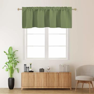 A Cozy Night's Tale: The Magic of Sage Green Blackout Valance Curtain