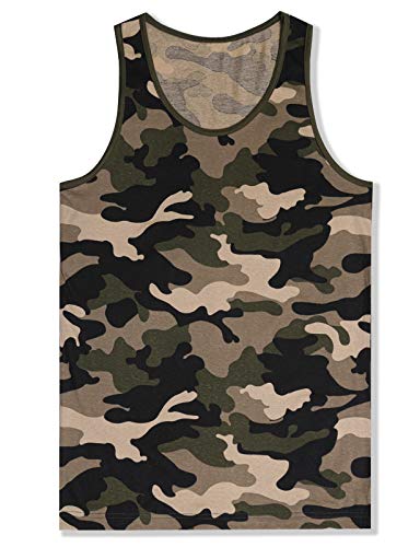 Contrast Trim Olive Camo