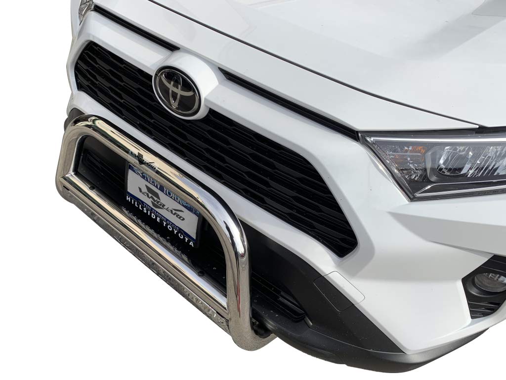 Vanguard 20in Stainless Steel Bull Bar with LED Light Kit | Compatible with 2020-2024 Toyota Highlander | Off-Road Protection & Style Upgrade for SUV Front Bumper