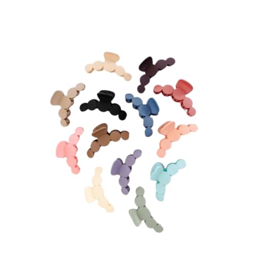 Stylish Matte Hair Claw Clips for Women & Girls - 6-Pack Multi-Color Hair Clutchers & Holders - Perfect for Office, Parties & Everyday Hairstyles