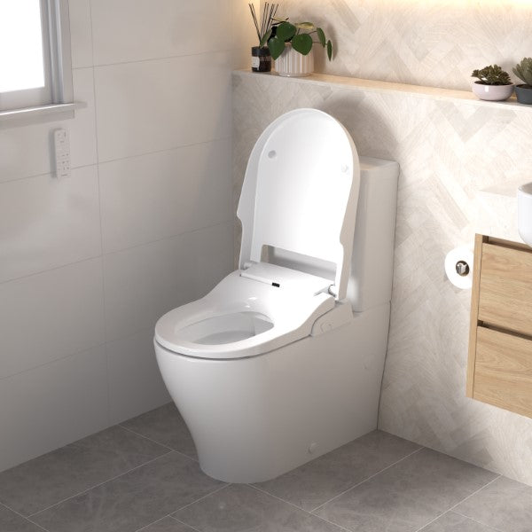 Caroma Electronic Bidet Seat with Warm Water Wash, Heated Seat & Adjustable Nozzle - Perfect for Modern Bathroom Upgrade & Enhanced Hygiene