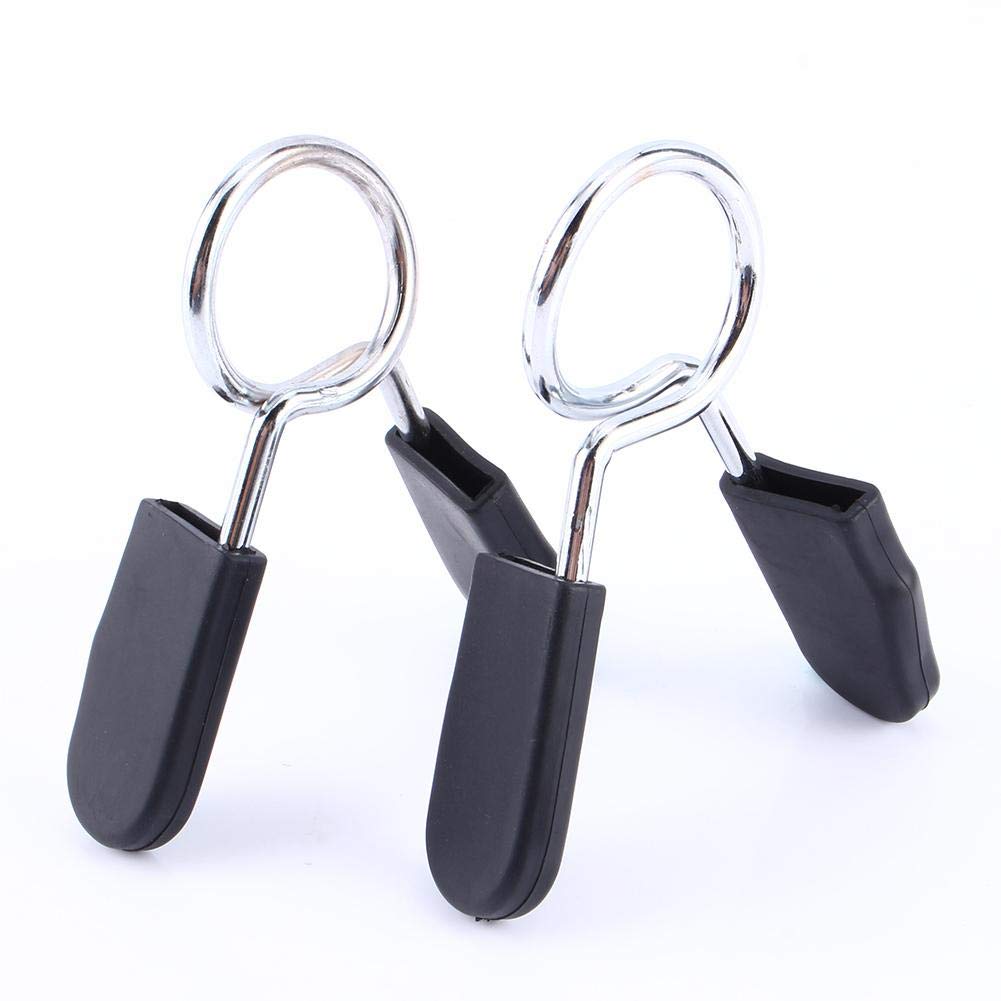 Barbell Spring Collar Clip - 2Pcs Standard 25mm Weight Clamp for Gym, Yoga & Home Workout - Secure Weight Plates for Strength Training & Fitness Equipment