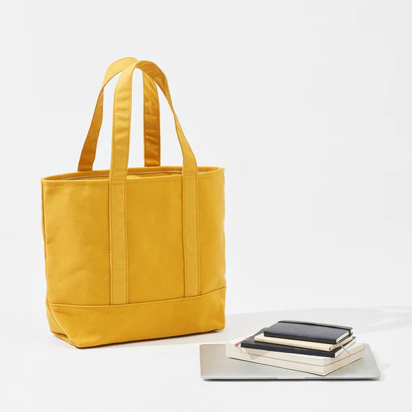 Kurashiki Hampu Canvas Zipper Tote Bag - Grayish White Japanese Style Tote for Work, Travel & Shopping | Durable Cotton Shoulder Bag