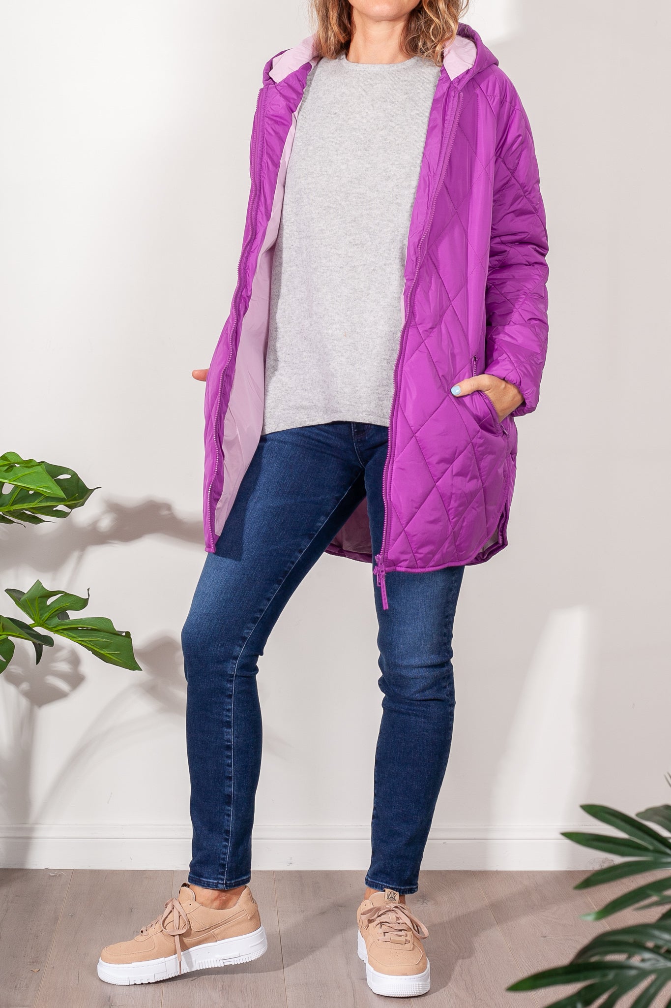Bande Studio Queenie Quilted Parker Jacket - Women's Lightweight Water-Resistant Coat for Fall & Winter | Perfect for Outdoor Activities, Commuting, and Casual Wear