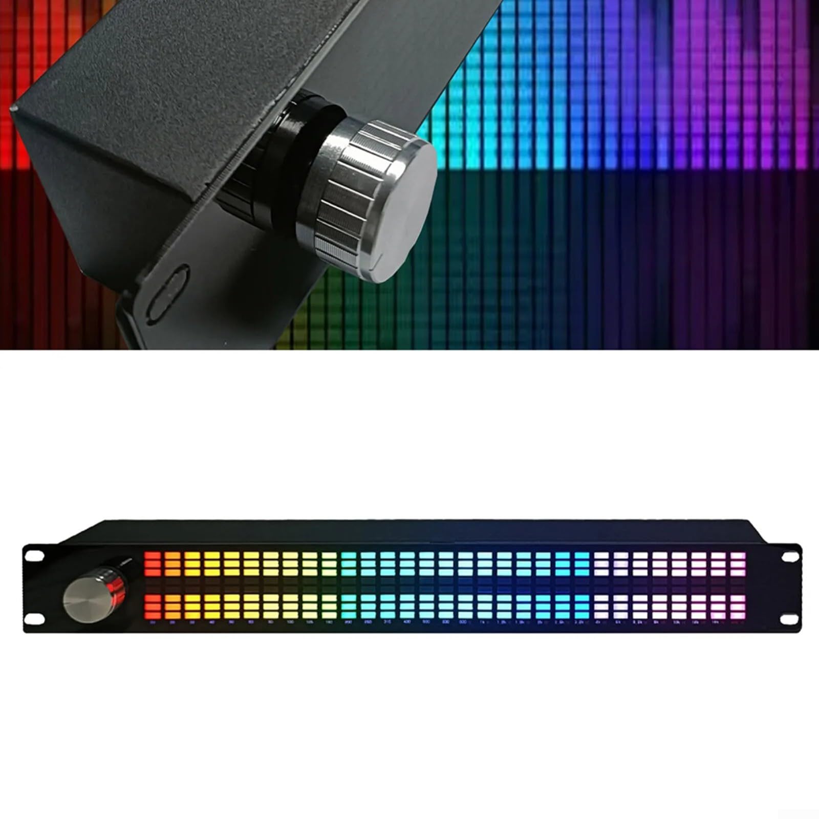 JINSBON 15-Band Digital Equalizer with Remote Control - 31-Band Dual Channel Music Spectrum Display for Home Theater & DJ Setup - Perfect for Live Music, Karaoke & Audio Visualizations