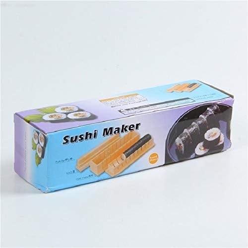 YUHE Sushi Maker Kit - Round Sushi Mold for Homemade Sushi Rolls, Easy DIY Sushi Making Tools with Rice Presser - Perfect for Parties, Meal Prep & Japanese Cuisine Lovers