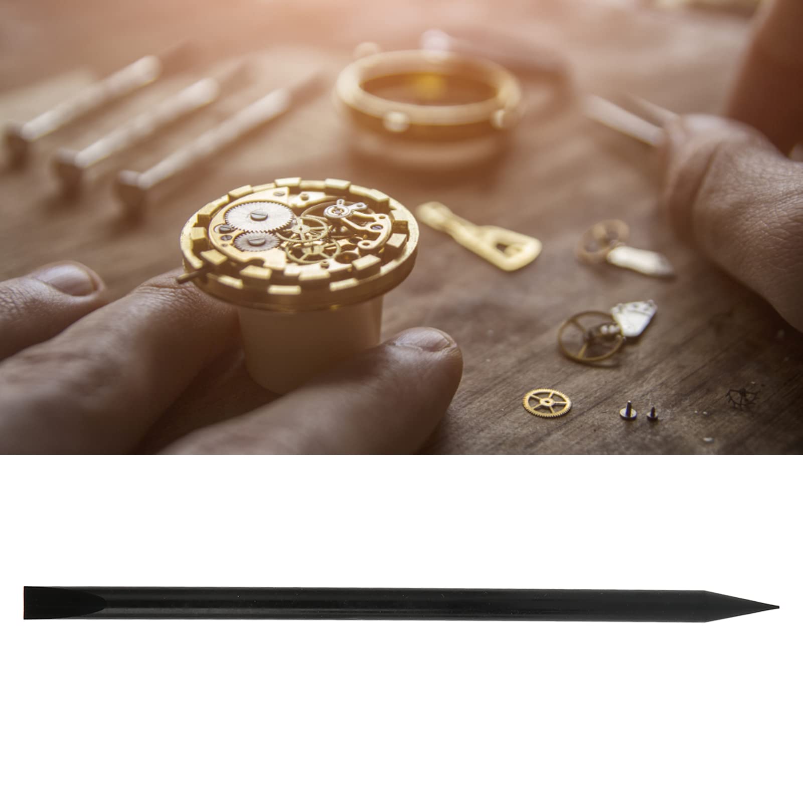 Professional Watch Dial Cleaning Stick - Polystyrene Watchmaker Tool for Watch Repair & Maintenance | Essential Watch Cleaning Kit for Jewelers & DIY Enthusiasts | Perfect for Watch Restoration, Lens Cleaning & Precision Maintenance