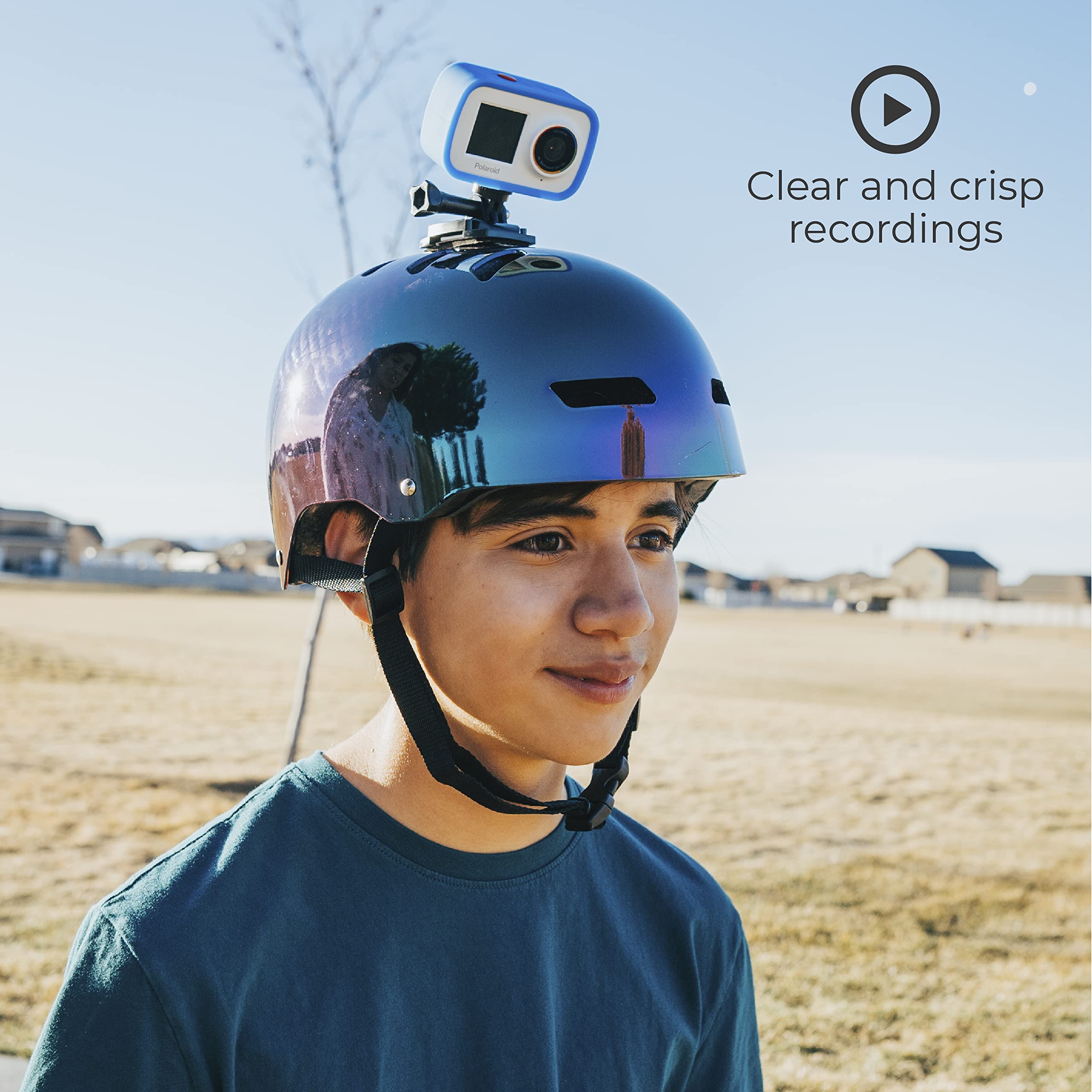 **Polaroid Dual Screen WiFi Action Camera 4K 18MP - Waterproof Sports Camera with Rechargeable Battery & Mounting Kit - Perfect for Vlogging, Sports, Travel, Home Videos & Outdoor Adventures**
