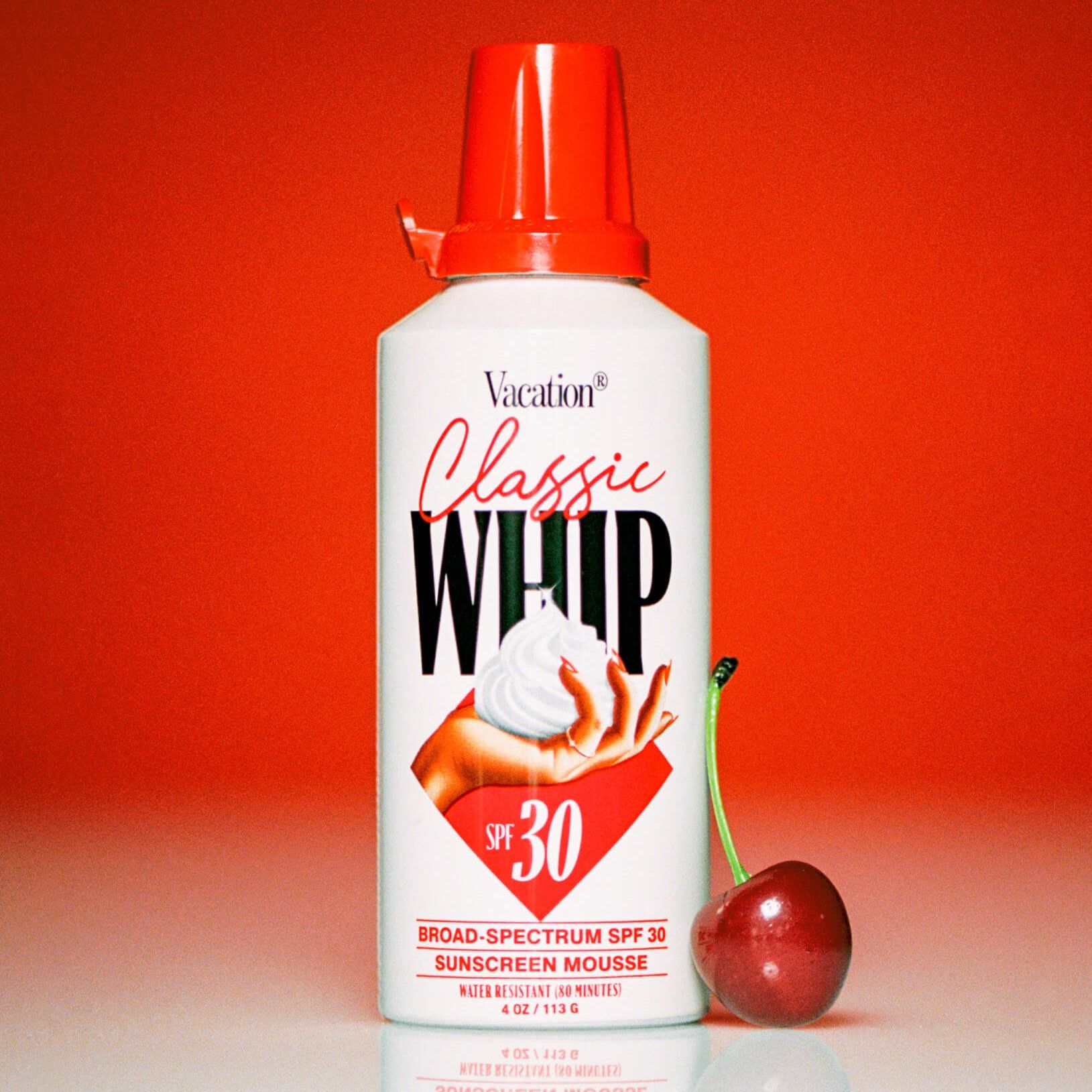 Classic Whip SPF 30 Sunscreen Lotion - Lightweight & Non-Greasy Face & Body Sun Protection for Outdoor Activities, Beach & Daily Use