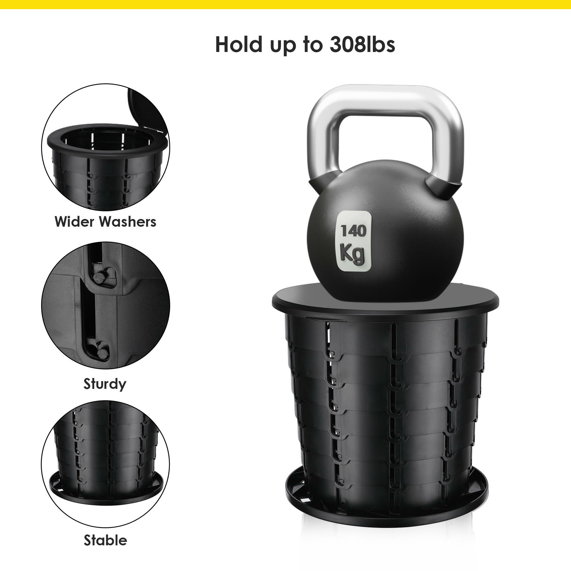 PHAT Portable Camping Toilet - Adjustable 13