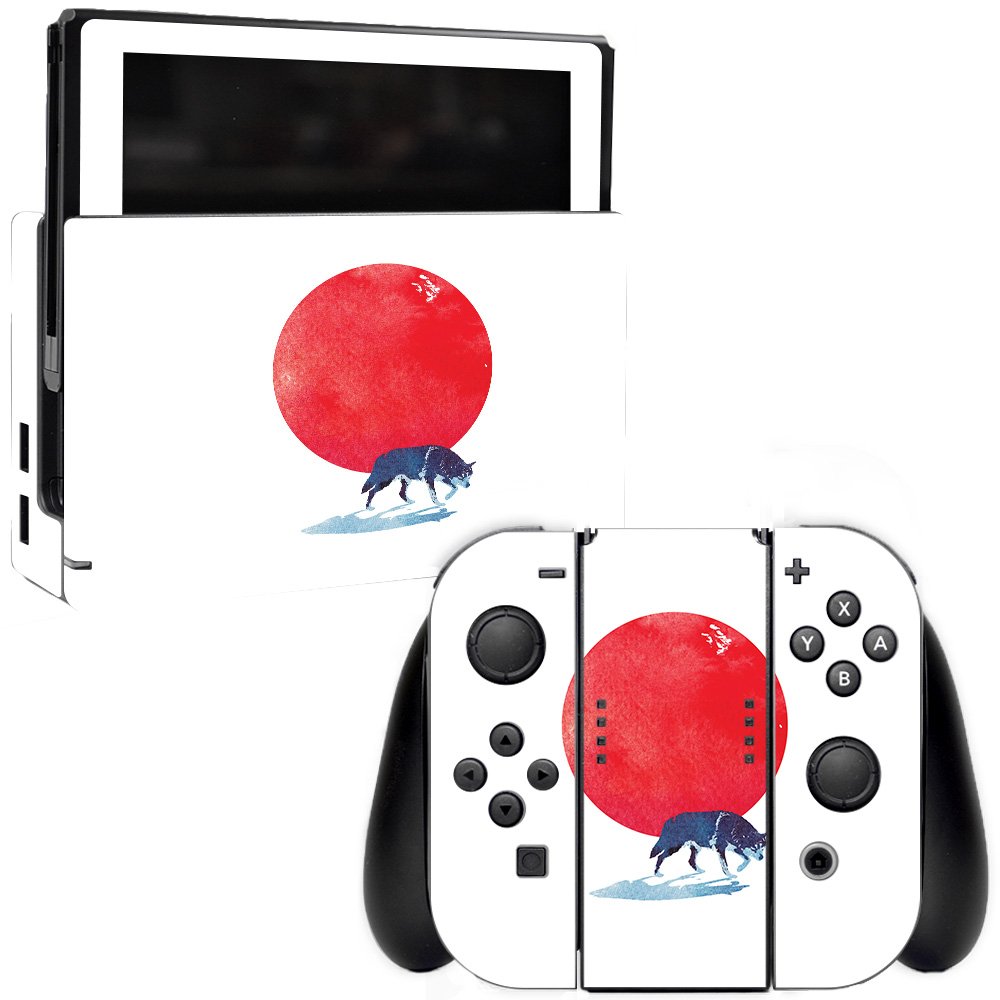 MightySkins Vinyl Decal Wrap Cover for Nintendo Switch - Fear The Red | Protective & Durable Skin | Easy to Apply & Remove | Made in USA | Perfect for Gaming, Travel & Customization