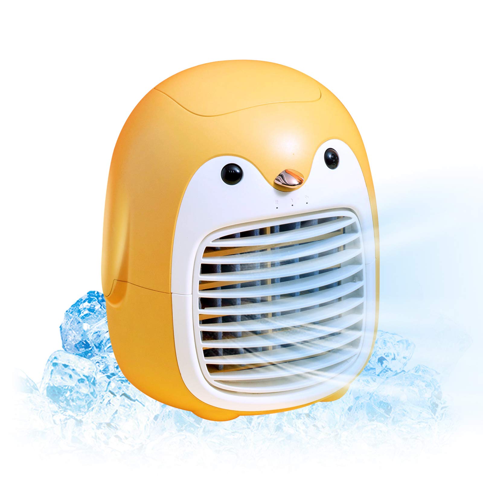 Portable Air Conditioner Fan with Cute Penguin Design - Perfect for Home, Office, and Outdoor Cooling