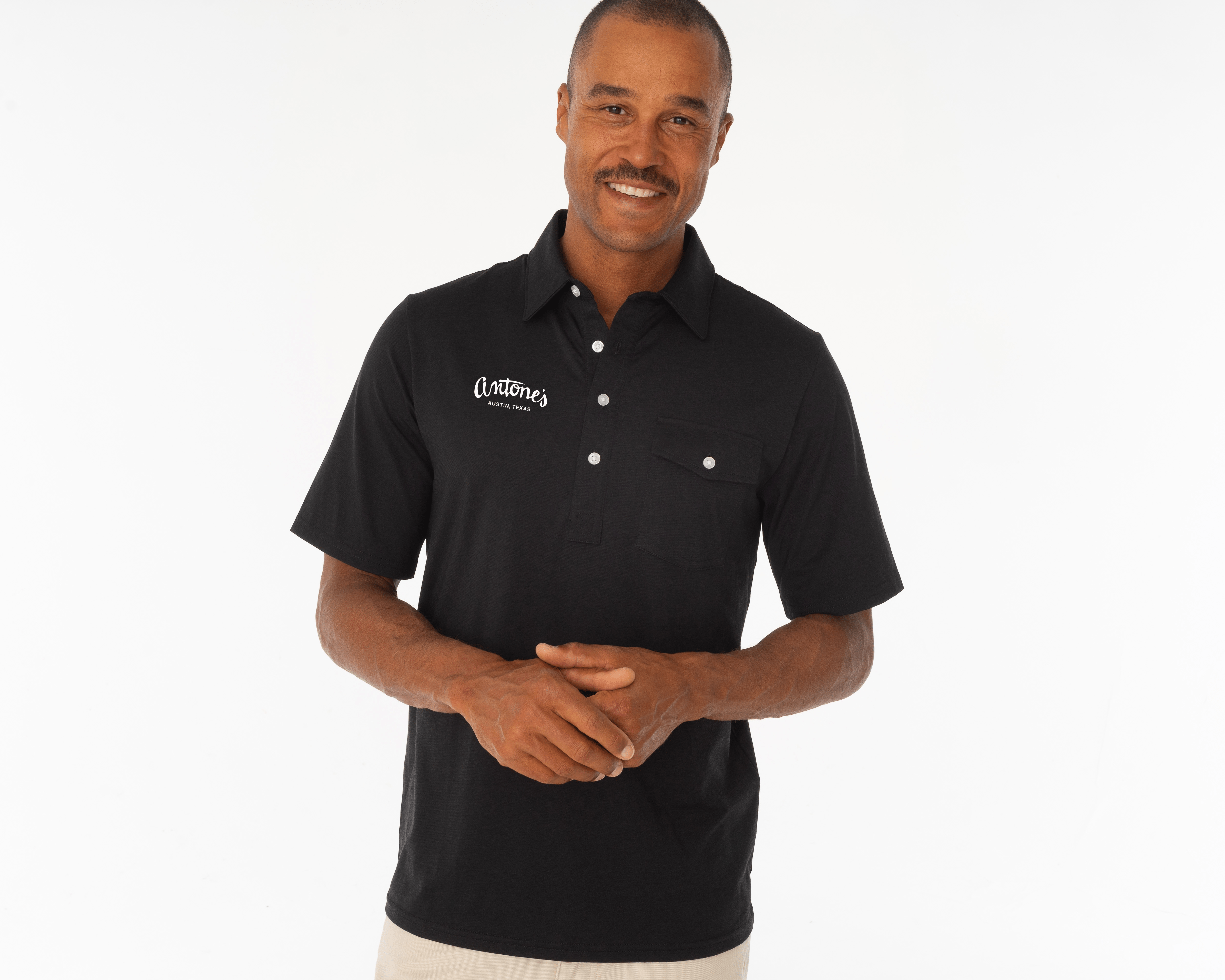 Antone's Performance Players Shirt - Black & Blues - Breathable Cotton Band Shirt for Musicians & Fans - Perfect for Concerts, Gigs & Music Festivals