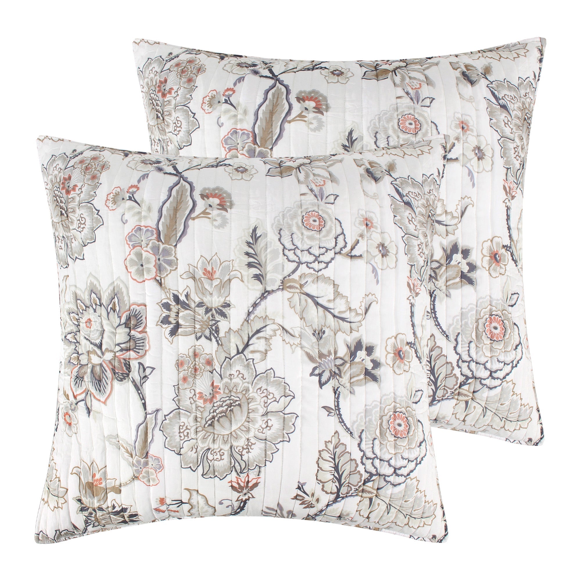 Ophelia Luxury Quilt Set with 2 Euro Shams & Decorative Pillow - Premium Bedding Collection for Master Bedroom & Guest Room Decor