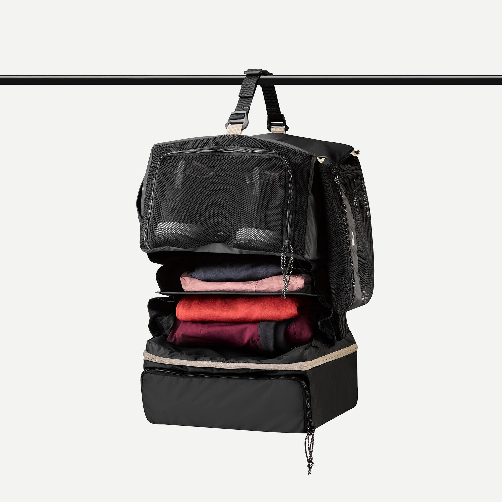Forclaz Travel 500 Packing Cubes - Lightweight Luggage Organizer for Suitcases & Backpacks - Perfect for Travel, Camping & Business Trips