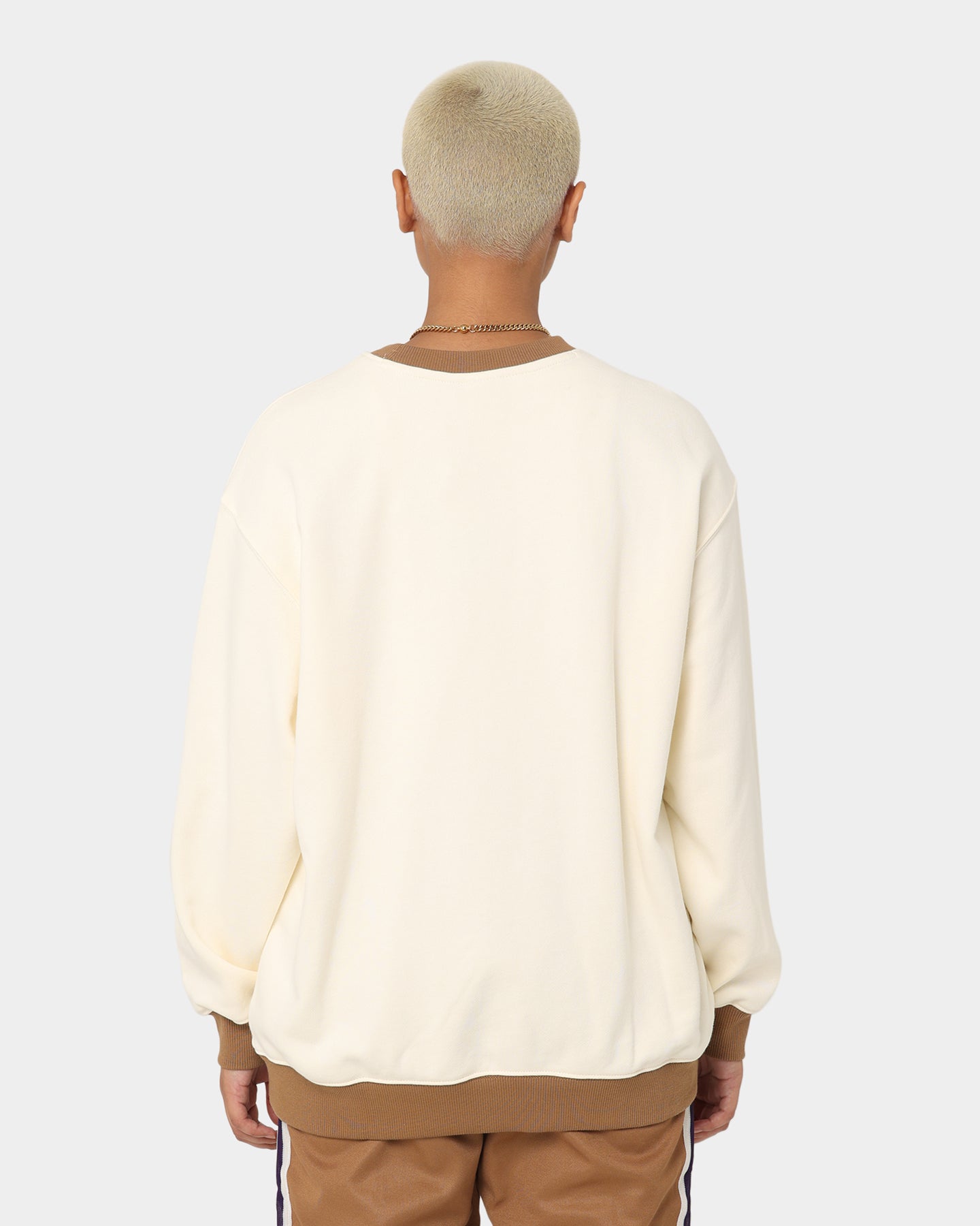 Adidas Adicolor Women's Crewneck Sweatshirt - Soft Cotton Pullover Hoodie in Cream White | Casual Streetwear & Gym Essentials for Women