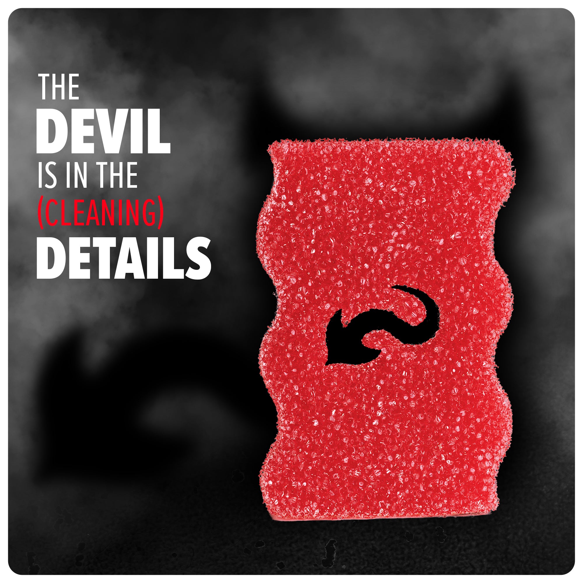 Scrub Devil Sponge - Heavy Duty Cleaning Sponge for Kitchen, Bathroom & Household - Non-Scratch Scouring Pads for Pots, Pans, Dishes & Stainless Steel - Perfect for Deep Cleaning & Tough Stains