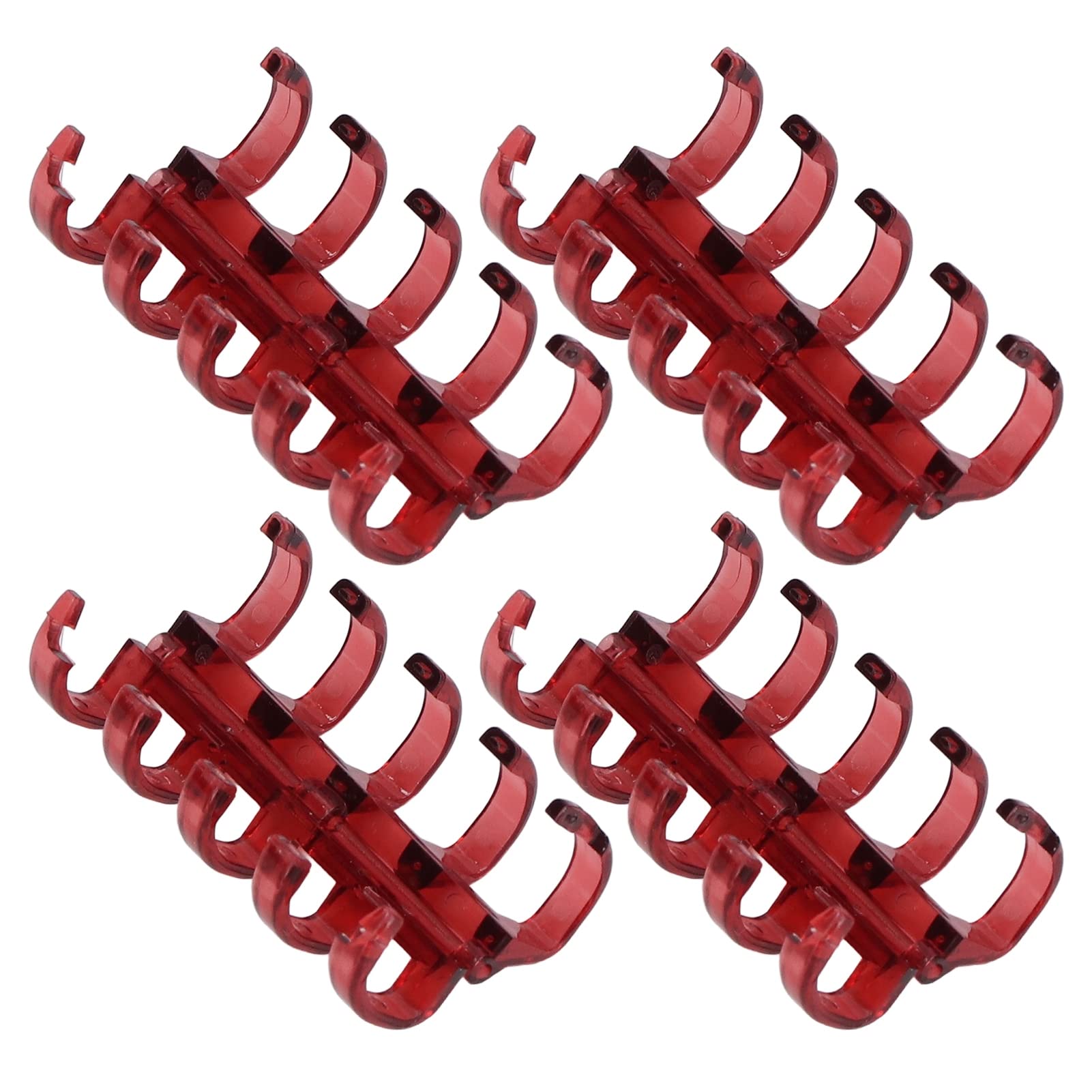 60-Sheet Red Binding Rings with Segmented Design - Durable Office Supplies for School, Home & Office Use - Perfect for Notebooks, Planners & Organizing Documents