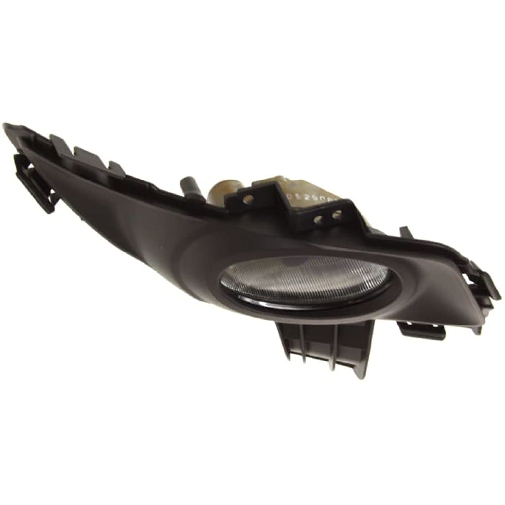 2004-2006 Mazda 3 Sedan Passenger Side Fog Light Assembly - Standard Elliptical Type (Part# MA2593105/BN8P51680A) | Replacement for Damaged Lights | Improved Night Driving Visibility