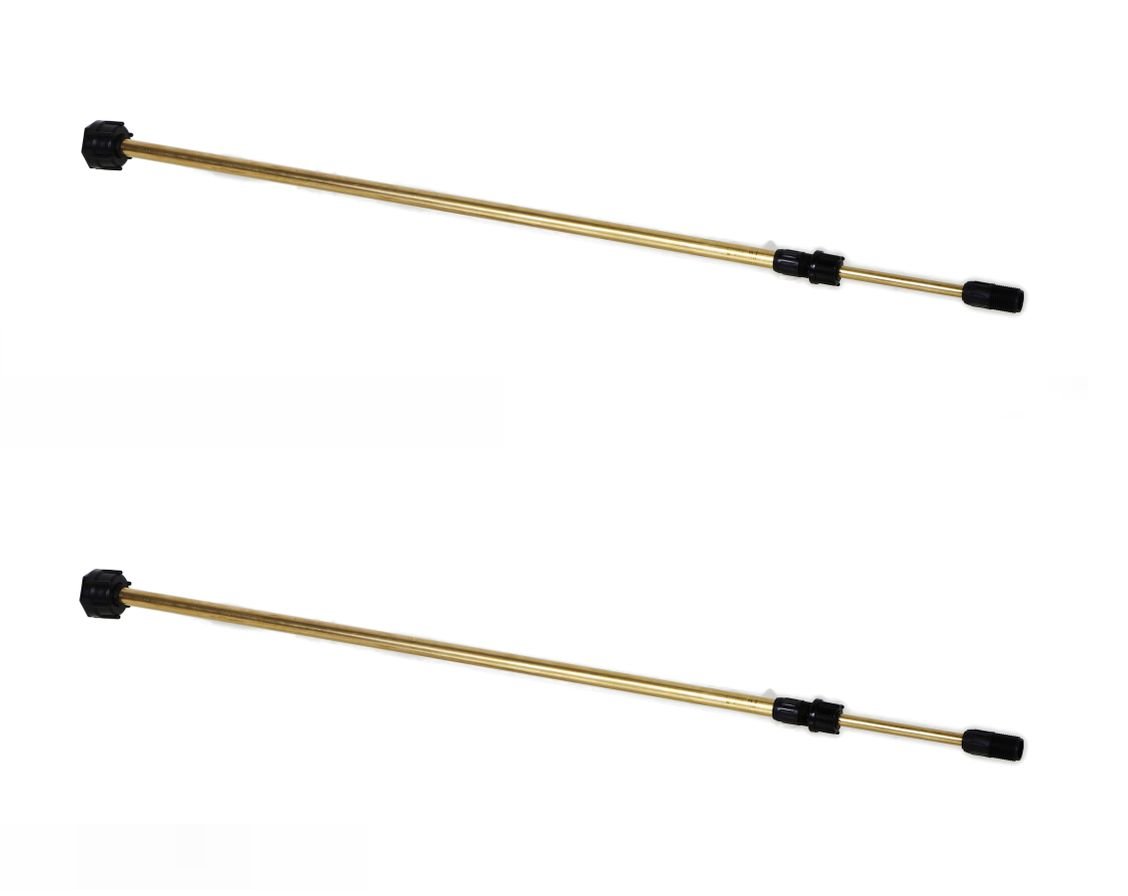 Solo 4900478 Telescoping Brass Spray Wand 20-Inch to 40-Inch Adjustable Garden Hose Nozzle (Pack of 2) - Perfect for Watering Plants, Washing Cars & Outdoor Cleaning