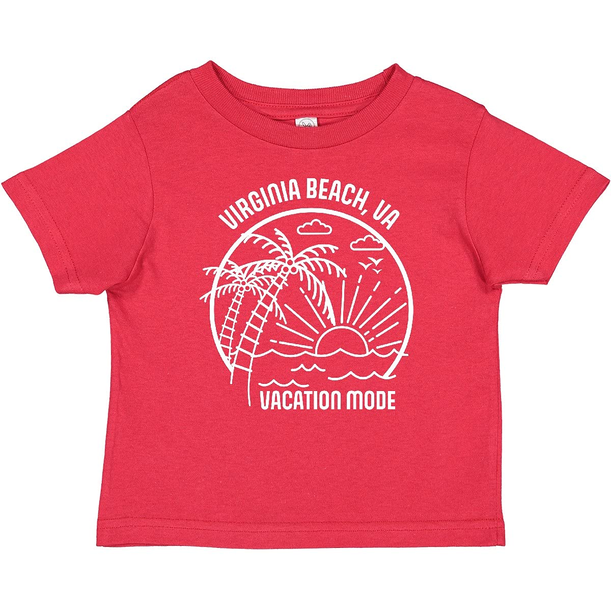 Inktastic Virginia Beach Summer Vacation Mode Baby T-Shirt - Cute Beach Outfit for Toddlers & Infants - Perfect for Family Vacations, Beach Trips & Summer Photos